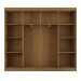 Guarda-Roupa Casal Ele e Ela 8 Portas 8 Prateleiras com Espelho Cinamomo/Chumbo - Panorama Móveis