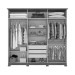 Guarda-Roupa Casal Vigo 6 Portas 3 Gavetas com Espelho Off White/Nature - Henn