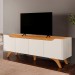 Rack para TV Até 58 Polegadas Grecia 4 Portas Off White/Naturalle - Mavaular