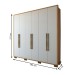 Guarda-Roupa Casal Arezzo 6 Portas 3 Gavetas Cinamomo/Off White - Panorama Móveis
