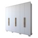 Guarda-Roupa Casal Arezzo 6 Portas 3 Gavetas Branco - Panorama Móveis