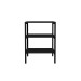 Estante para Livros Slim 2 Prateleiras Preto - Art Panta