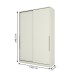 Guarda-Roupa Solteiro Modulado Seletto 2 Portas Areia - Henn