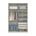 Guarda-Roupa Solteiro Modulado Seletto 2 Portas Areia - Henn
