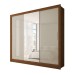 Guarda-Roupa Casal Porto Plus 3 Portas Cinamomo/Off White - Carioca Móveis