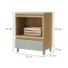 Balcão de Cozinha 70 Cm 1 Gaveta com Caixa Organizadora Nature/Verde - Nesher