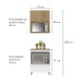 Armário de Cozinha Rainha 1 Porta 1 Gaveta Ripado 100% Mdf Branco/Nature - Nesher