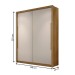 Guarda-Roupa Solteiro Denver 2 Portas 3 Gavetas Flex Nature/Fendi - Pnr Móveis