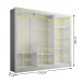 Guarda-Roupa Casal Katherine Slim 3 Portas com Espelho Branco - Panorama Móveis