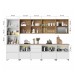 Cozinha Completa Rainha 10 Portas 8 Gavetas Ripado 100% Mdf Branco/Nature - Nesher