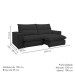 Sofá Retrátil e Reclinável Martinho 250cm Boucle Bege  - Celflex