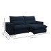 Sofá 4 Lugares Martinho Retrátil 20585 Veludo Azul - Celflex