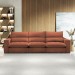 Sofá 5 Lugares Martinho Retrátil Boucle Terracota  - Celflex