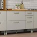 Balcão de Cozinha Princesa 2 Portas 3 Gavetas 100% Mdf Freijó/Off White - Nesher
