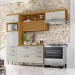 Cozinha Compacta Princesa 6 Portas 6 Gavetas Ripado 100% Mdf Freijó/Off White - Nesher