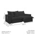 Sofá Cama 3 Lugares Arizona Retrátil 20735 Veludo Verde  - Celflex