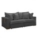 Sofá Cama 3 Lugares Arizona Retrátil 20735 Boucle Cinza  - Celflex