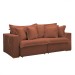 Sofá Cama 3 Lugares Arizona Retrátil 20735 Boucle Terracota  - Celflex