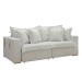 Sofá Cama 3 Lugares Arizona Retrátil Boucle Gelo - Celflex