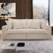 Sofá Cama 3 Lugares Arizona Retrátil Boucle Bege - Celflex