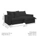 Sofá Cama 3 Lugares Arizona Retrátil Boucle Bege - Celflex