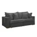 Sofá Cama 3 Lugares Arizona Retrátil Boucle Cinza - Celflex
