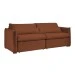 Sofá Cama 3 Lugares Aurora Retrátil Veludo Terracota - Celflex