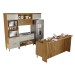 Cozinha Completa Princesa 6 Portas 8 Gavetas com Ilha Ripado 100% Mdf Freijó/Off White - Nesher
