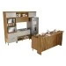 Cozinha Completa Princesa 6 Portas 8 Gavetas com Ilha Ripado 100% Mdf Freijó/Off White - Nesher