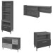 Cozinha Completa Princesa 6 Portas 6 Gavetas Ripado 100% Mdf Freijó/Off White - Nesher