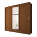 Guarda-Roupa Casal Sophia 3 Portas 3 Gavetas com Espelho Cinamomo - Panorama Móveis