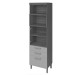 Paneleiro Princesa 2 Portas 3 Gavetas 100% Mdf Freijó/Off White - Nesher