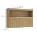 Armário Aéreo Cozinha 120 Cm Marquesa 1 Porta Ripado 100% Mdf Nature - Nesher