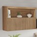 Armário Aéreo Cozinha 120 Cm Marquesa 1 Porta Ripado 100% Mdf Nature - Nesher