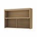 Armário Aéreo Cozinha 120 Cm Marquesa 1 Porta Ripado 100% Mdf Nature/Verde - Nesher
