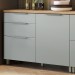 Balcão de Cozinha para Pia Marquesa 1 Porta 3 Gavetas 100% Mdf Nature/Verde - Nesher