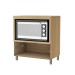Balcão de Cozinha Marquesa 1 Gaveta 100% Mdf Nature/Verde - Nesher