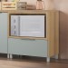 Balcão de Cozinha Marquesa 1 Gaveta 100% Mdf Nature/Verde - Nesher