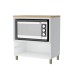 Balcão de Cozinha Marquesa 1 Gaveta 100% Mdf Branco/Nature - Nesher