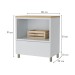 Balcão de Cozinha Marquesa 1 Gaveta 100% Mdf Branco/Nature - Nesher