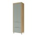 Paneleiro Marquesa 2 Portas 2 Gavetas 100% Mdf Nature/Verde - Nesher