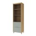 Paneleiro Marquesa 2 Portas 2 Gavetas 100% Mdf Nature/Verde - Nesher