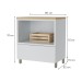 Armário de Banheiro Marquesa 1 Gaveta 100% Mdf Branco/Nature - Nesher
