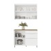 Cozinha Compacta Marquesa 2 Portas 3 Gavetas Ripado 100% Mdf Branco - Nesher