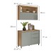 Cozinha Compacta Marquesa 2 Portas 3 Gavetas Ripado 100% Mdf Verde - Nesher