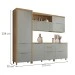 Cozinha Completa Marquesa 7 Portas 6 Gavetas 100% Mdf Verde/Nature - Nesher