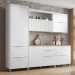 Cozinha Completa Marquesa 7 Portas 6 Gavetas 100% Mdf Branco - Nesher