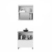 Armário de Cozinha Marquesa 2 Portas 1 Gaveta 100% Mdf Nature/Verde - Nesher