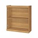 Armário Aéreo Cozinha 80 Cm Burguesa Premium 2 Portas 100% Mdf Amadeirado Freijó/Branco - Nesher