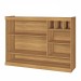 Armário Aéreo Cozinha 120 Cm Burguesa Premium 2 Portas 100% Mdf Amadeirado Freijó/Branco - Nesher